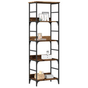 Libreria-Scaffale per Libri-Mobile di Stoccaggio Legno Antico 50x33x153 cm in Legno Multistrato