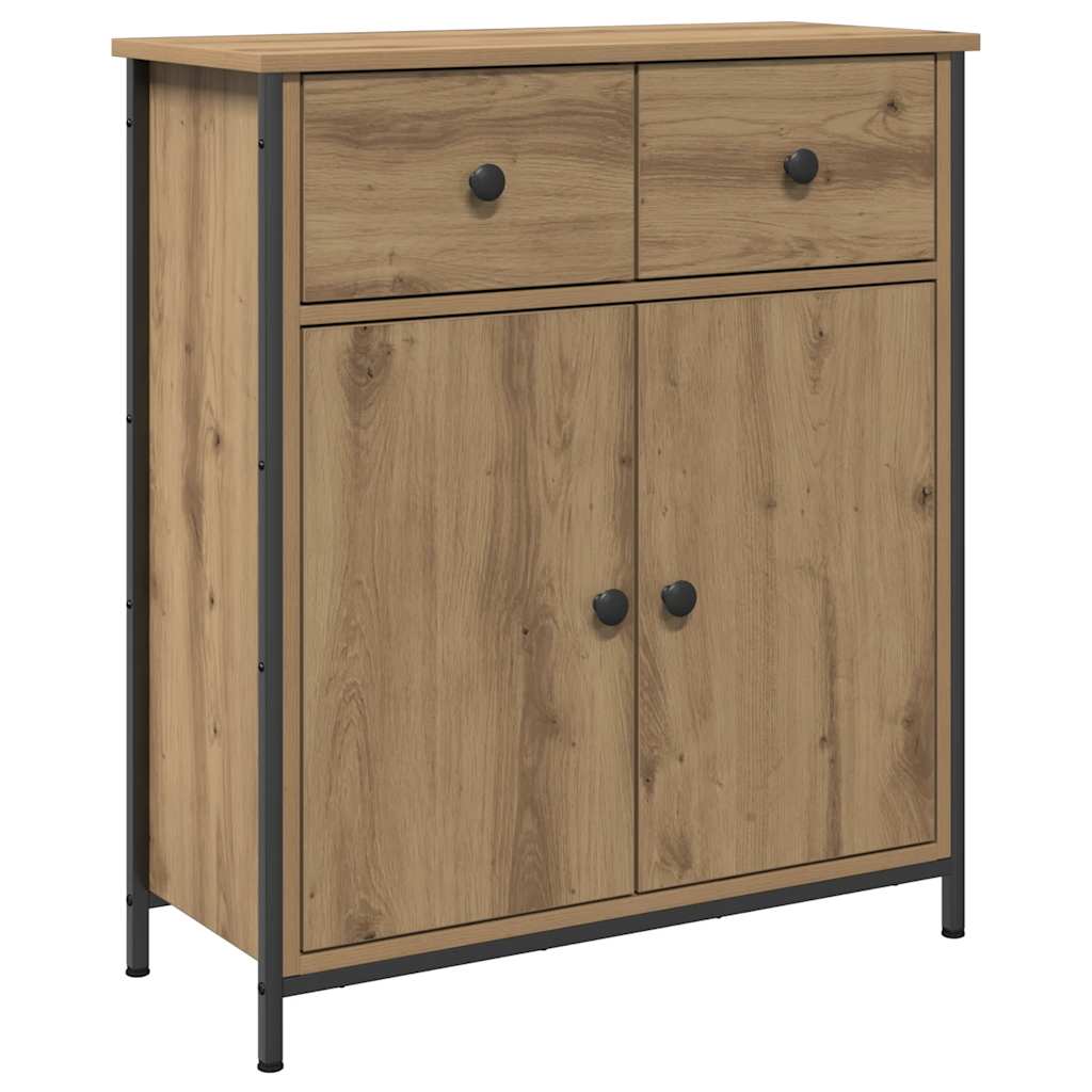 vidaXL Credenza Rovere Artigianale 70x30x80 cm in Legno Multistrato