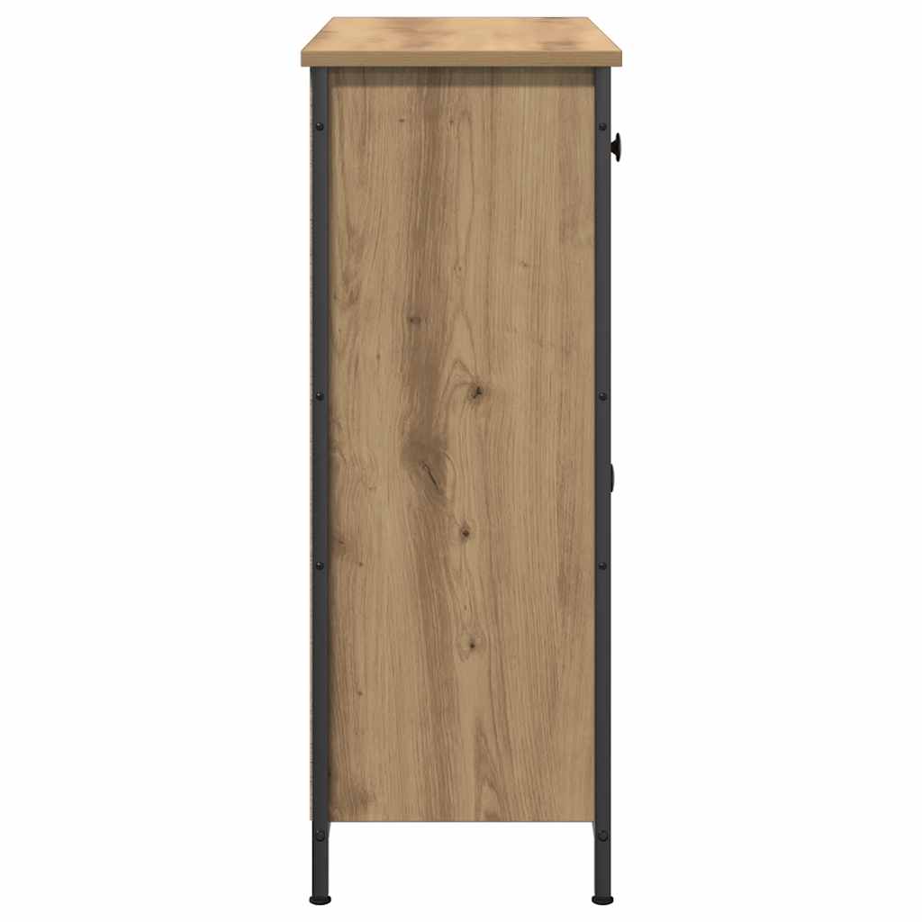 Credenza Rovere Artigianale 70x30x80 cm in Legno Multistrato 857471