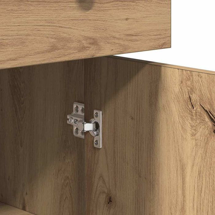 vidaXL Credenza Rovere Artigianale 70x30x80 cm in Legno Multistrato