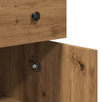 Credenza Rovere Artigianale 70x30x80 cm in Legno Multistrato 857471