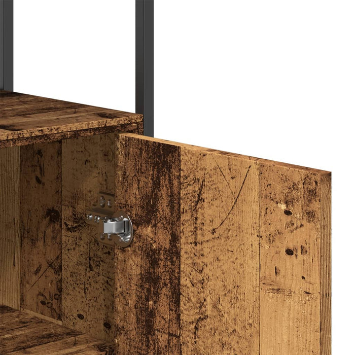 vidaXL Credenza Legno Antico 70x30x80 cm in Legno Multistrato