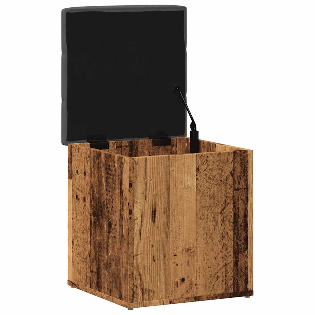 vidaXL Panca Portaoggetti Legno Antico 42x42x45 cm Legno Multistrato