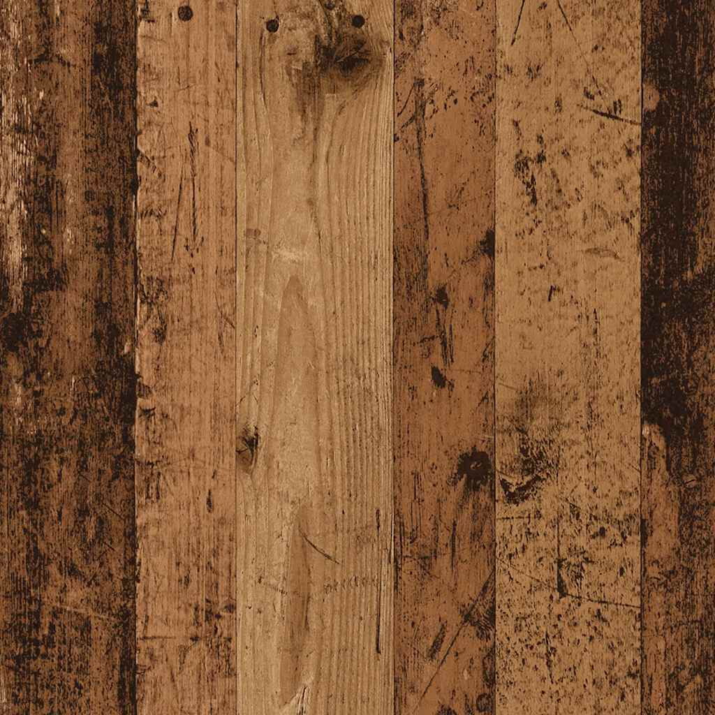 vidaXL Panca Portaoggetti Legno Antico 42x42x45 cm Legno Multistrato