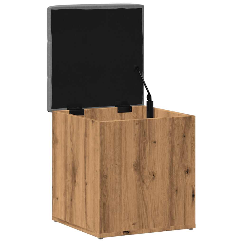 Panca Portaoggetti Rovere Artigianale 42x42x45 cm in Truciolato