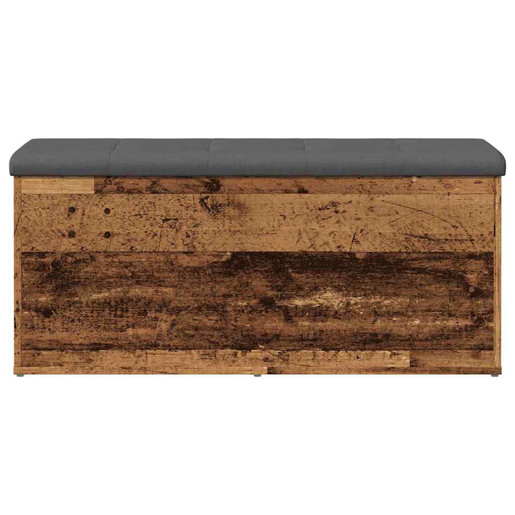vidaXL Panca Portaoggetti Legno Antico 102x42x45 cm Legno Multistrato