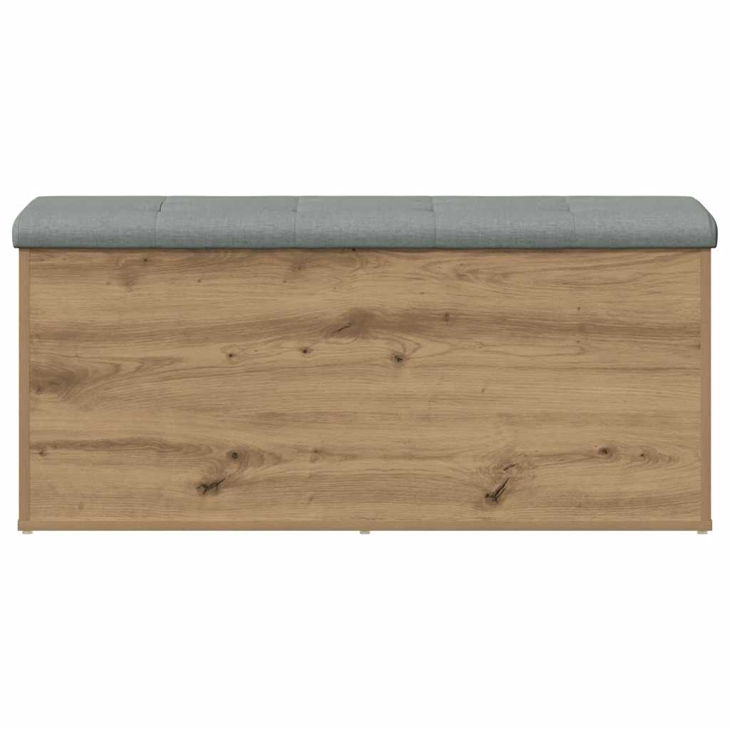 Panca contenitore artigianale in rovere 102x42x45 cm in legno ingegnerizzato 857620