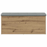 Panca contenitore artigianale in rovere 102x42x45 cm in legno ingegnerizzato 857620