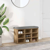 Scarpiera Rovere Artigianale 82x32x50 cm in Legno Multistrato 857624