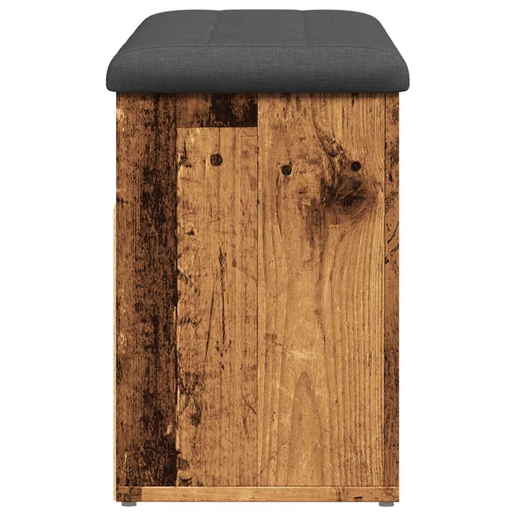 vidaXL Scarpiera Legno Antico 82x32x45,5 cm in Legno Multistrato