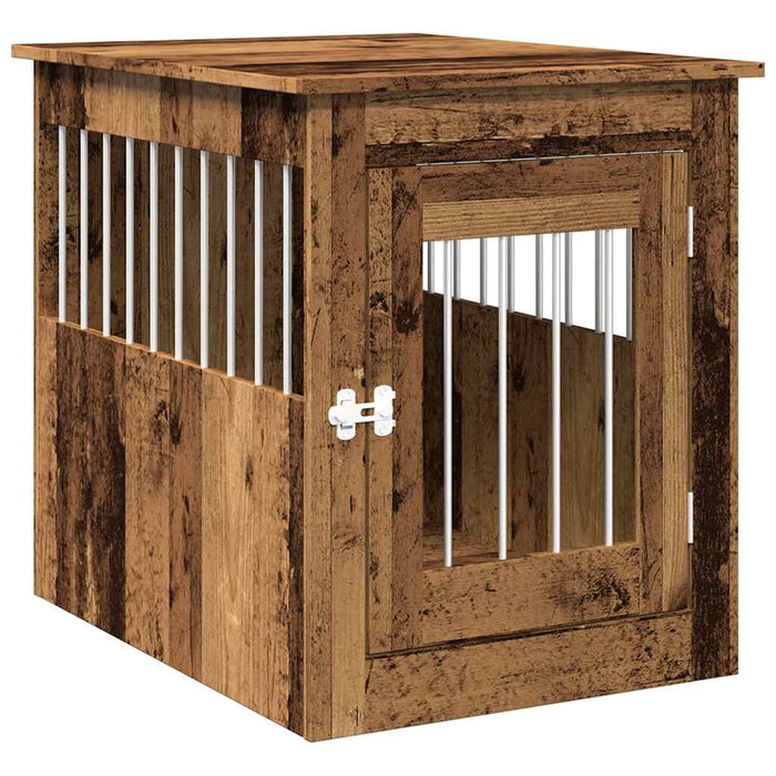 Gabbia Cani da Arredamento Legno Antico Legno Multistrato 857639