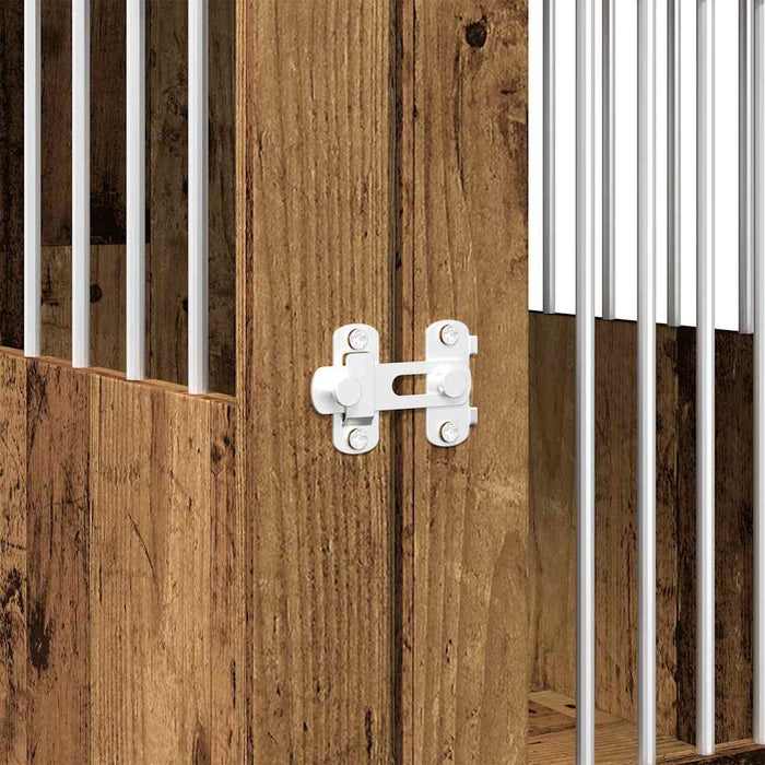 Gabbia Cani da Arredamento Legno Antico Legno Multistrato 857639