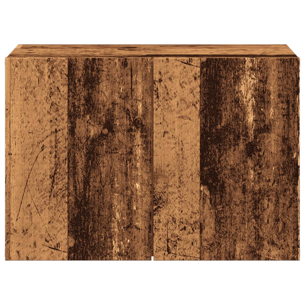 Mobile TV a Parete-Mobile TV a Muro Legno Antico 60x30x41 cm