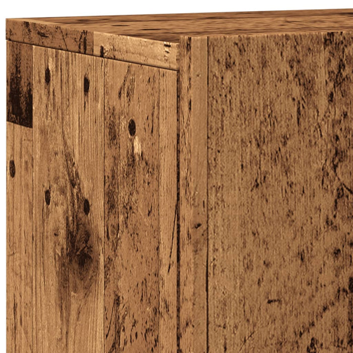 Mobili TV a Parete 2pz-Set di 2 Credenza per TV sospesa Legno Antico 80x30x41 cm