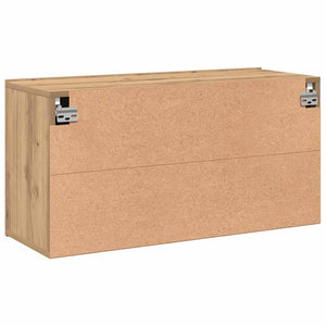 Mobile TV a Parete-Mobile TV a Muro Rovere Artigianale 80x30x41 cm