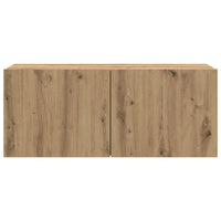 Mobile TV a Parete-Mobile TV a Muro Rovere Artigianale 100x30x41 cm