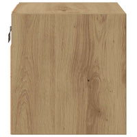 Mobili TV a Parete con Luci LED 2 pz-Set di 2 Credenza per TV sospesa Rovere Artigianale