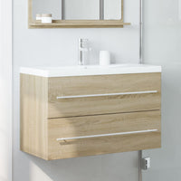 Mobile Lavabo-Armadietto da bagno Legno Antico 80x38,5x48 cm in Legno Multistrato