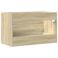 Mobile Lavabo-Armadietto da bagno Legno Antico 80x38,5x48 cm in Legno Multistrato