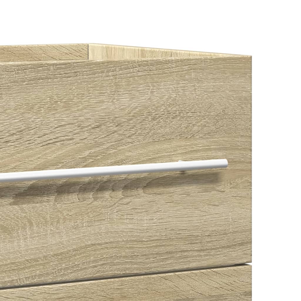 Mobile Lavabo Legno Antico 80x38,5x48 cm in Legno Multistrato