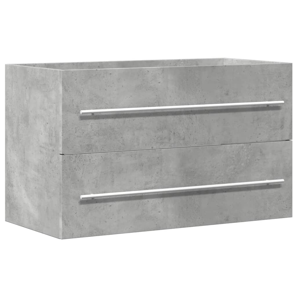 Mobile Lavabo Grigio Cemento 80x38,5x48 cm in Truciolato 856228