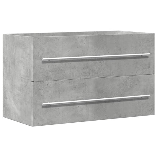 Mobile Lavabo Grigio Cemento 80x38,5x48 cm in Truciolato 856228