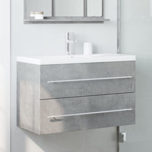 Mobile Lavabo Grigio Cemento 80x38,5x48 cm in Truciolato 856228