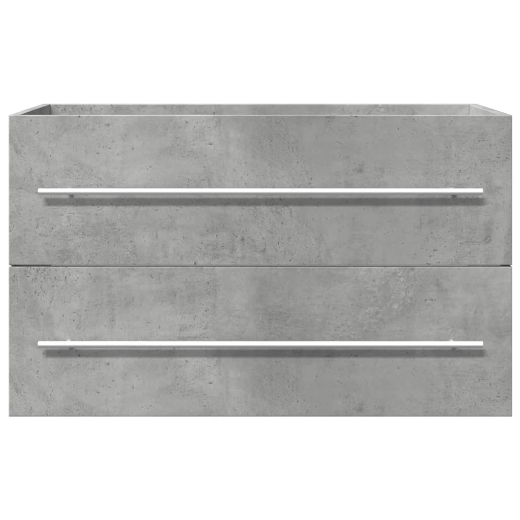 Mobile Lavabo Grigio Cemento 80x38,5x48 cm in Truciolato 856228