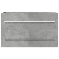 Mobile Lavabo Grigio Cemento 80x38,5x48 cm in Truciolato 856228