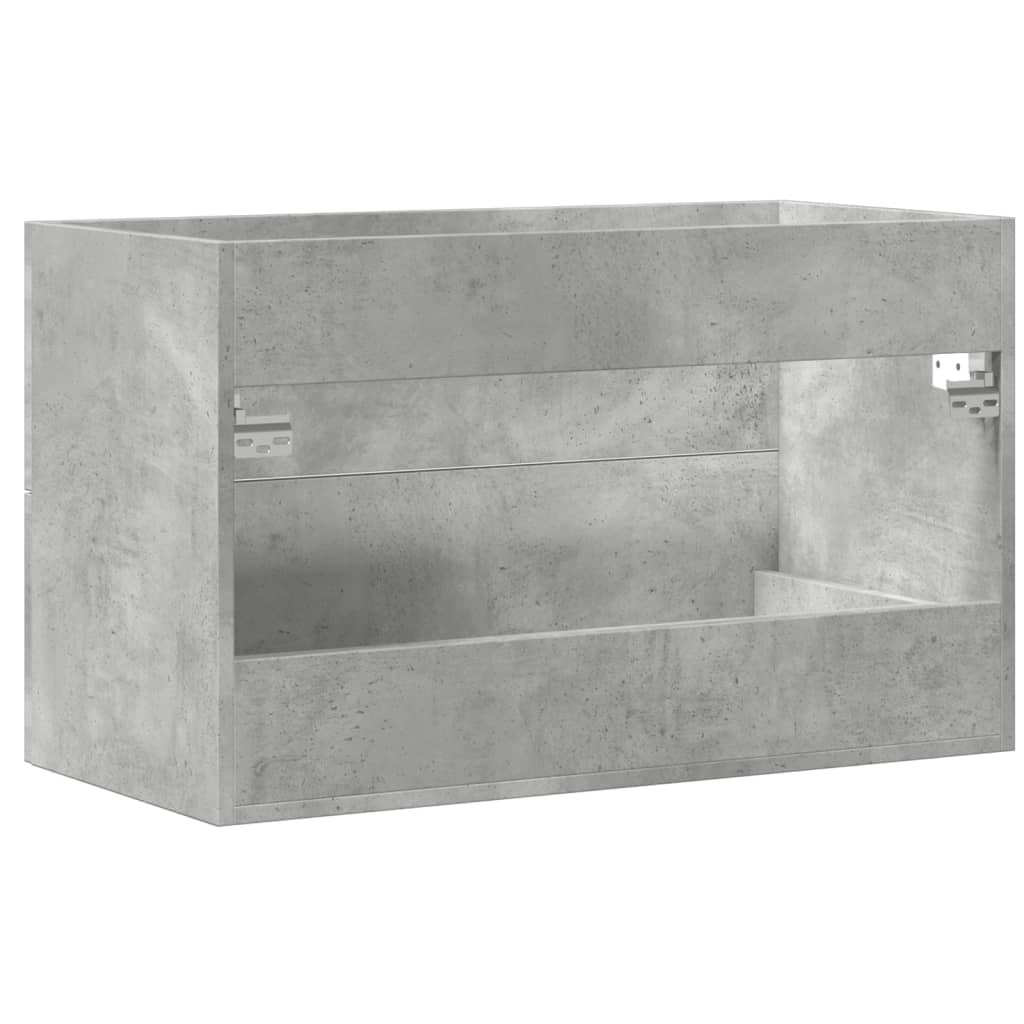 Mobile Lavabo Grigio Cemento 80x38,5x48 cm in Truciolato 856228