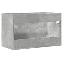 vidaXL Mobile Lavabo Grigio Cemento 80x38,5x48 cm in Truciolato