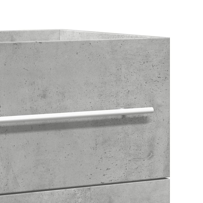 vidaXL Mobile Lavabo Grigio Cemento 80x38,5x48 cm in Truciolato