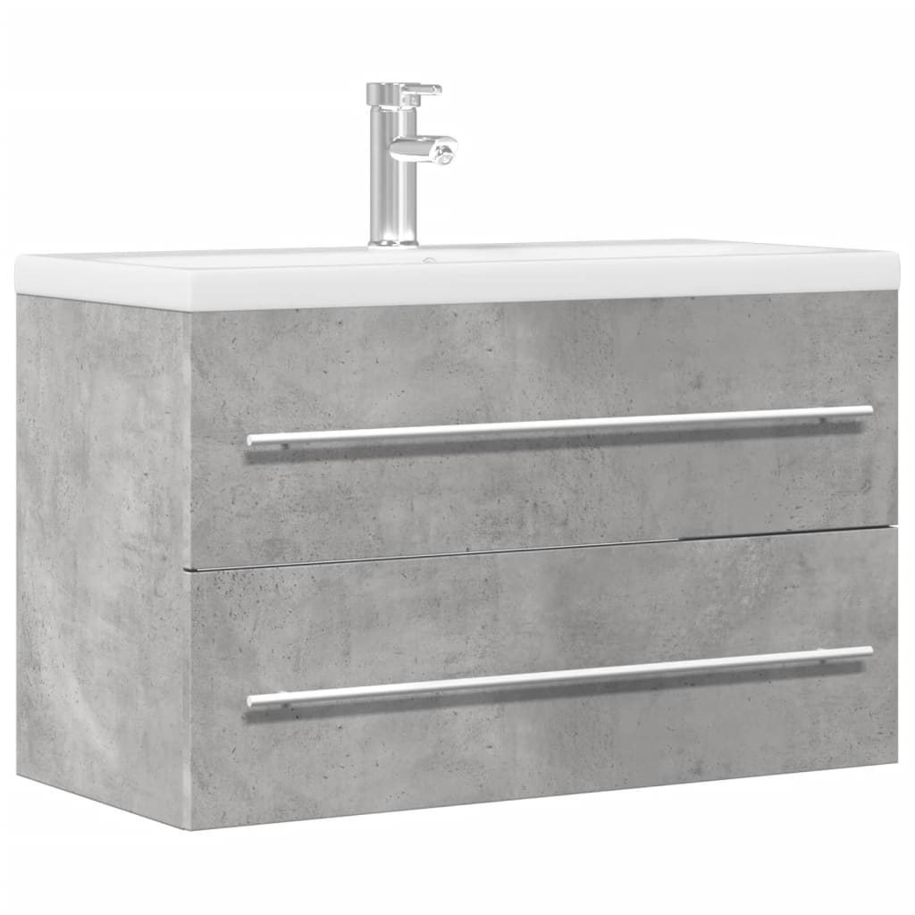 Mobile Lavabo Grigio Cemento 80x38,5x48 cm in Truciolato 856228