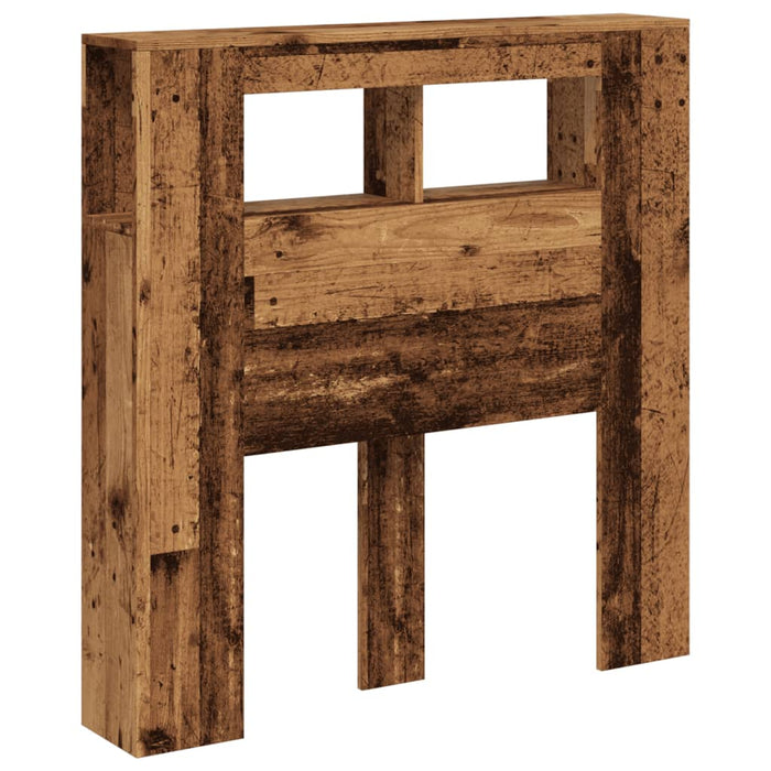 Testiera LED Legno Antico 100x18,5x103,5 cm Legno Multistrato 857682