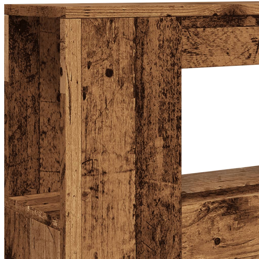 Testiera LED Legno Antico 100x18,5x103,5 cm Legno Multistrato 857682