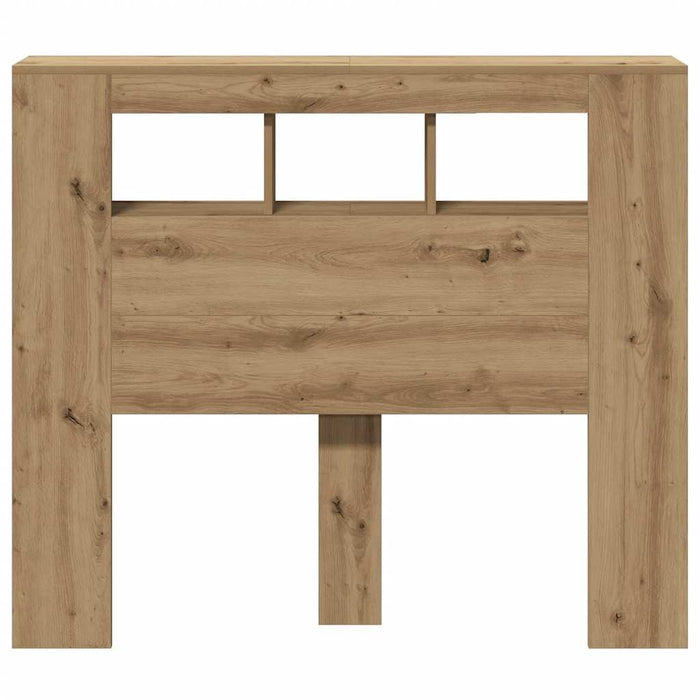 vidaXL Testiera LED Rovere Artigianale 120x18,5x103,5 cm Multistrato