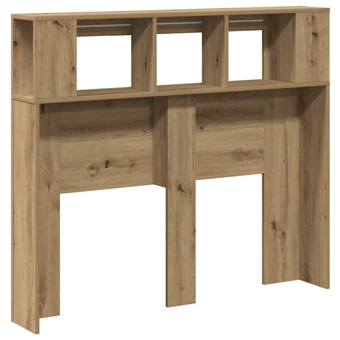 vidaXL Testiera LED Rovere Artigianale 120x18,5x103,5 cm Multistrato