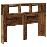 Testiera LED Legno Antico 140x18,5x103,5 cm Legno Multistrato 857686