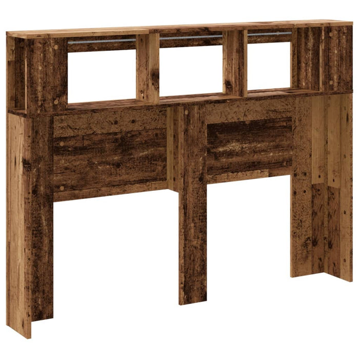 Testiera LED Legno Antico 140x18,5x103,5 cm Legno Multistrato 857686