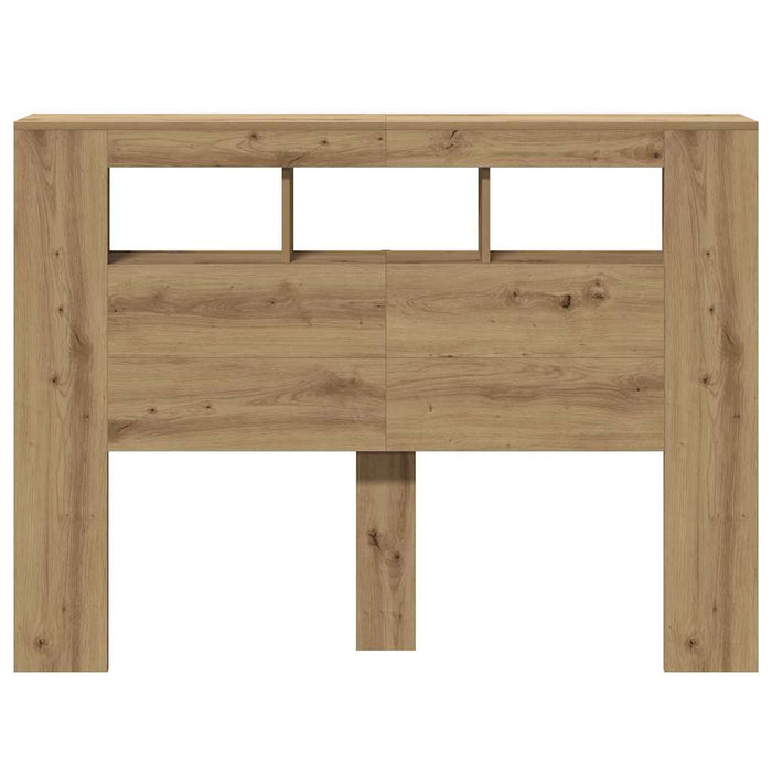 vidaXL Testiera LED Rovere Artigianale 140x18,5x103,5 cm Multistrato