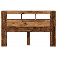 Testiera LED Legno Antico 160x18,5x103,5 cm Legno Multistrato 857688