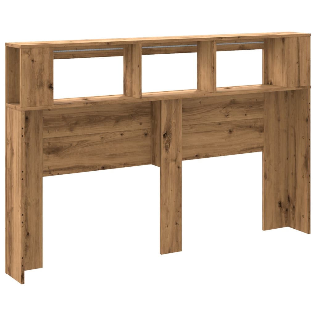 Testiera LED Rovere Artigianale 160x18,5x103,5 cm Multistrato 857689