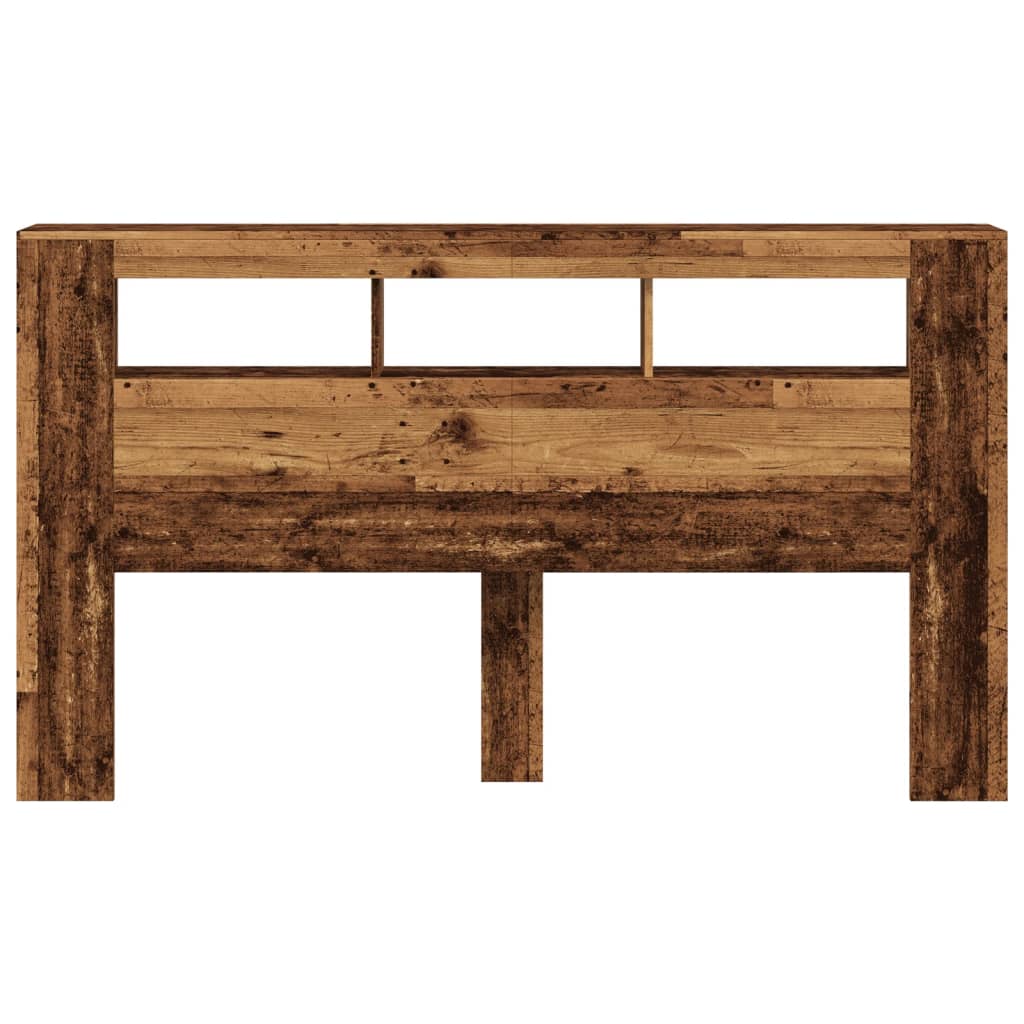 Testiera LED Legno Antico 180x18,5x103,5 cm Legno Multistrato 857690