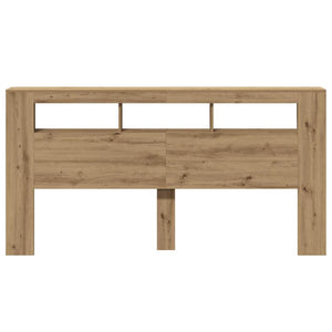 vidaXL Testiera LED Rovere Artigianale 200x18,5x103,5 cm Multistrato