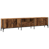 Mobile TV con cassetto-Credenza TV-Console TV Legno Antico 200x25x44 cm in Truciolato