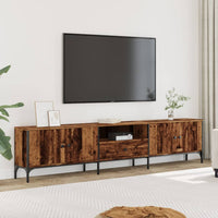 Mobile TV con cassetto-Credenza TV-Console TV Legno Antico 200x25x44 cm in Truciolato