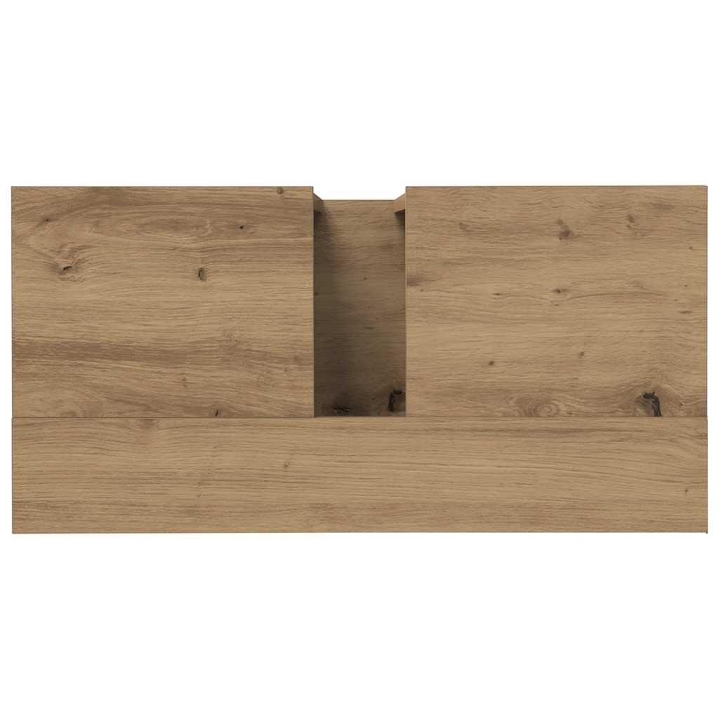 Mobile Sottolavabo-Armadietto da bagno Rovere 60x30x60 cm Legno Multistrato