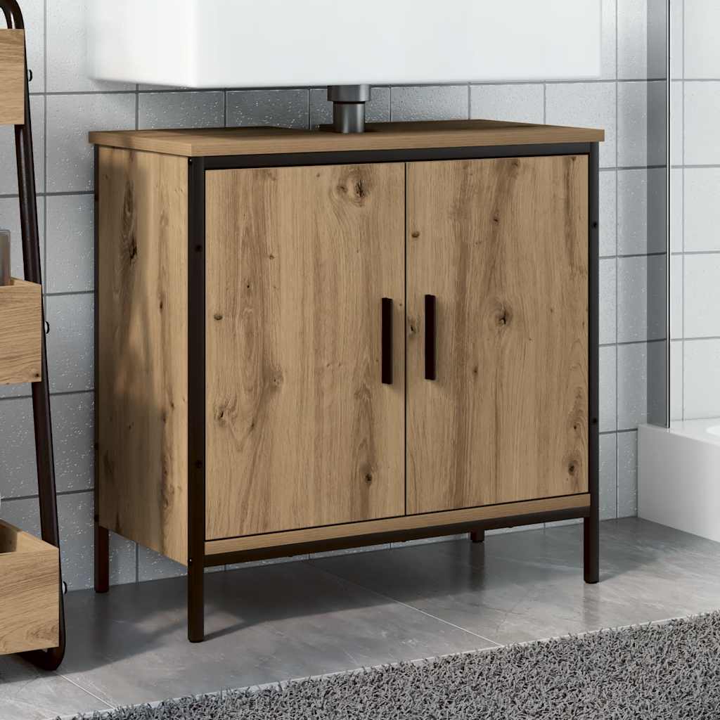 vidaXL Mobile Sottolavabo Rovere 60x30x60 cm Legno Multistrato
