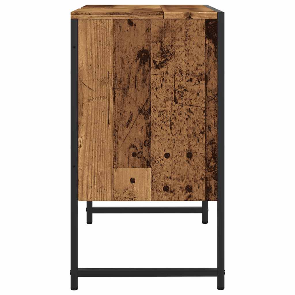 Mobile Lavabo Bagno-Armadietto da bagno Legno Antico 60x33x60 cm Legno Multistrato 934421