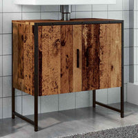 Mobile Lavabo Bagno Legno Antico 60x33x60 cm Legno Multistrato 857702